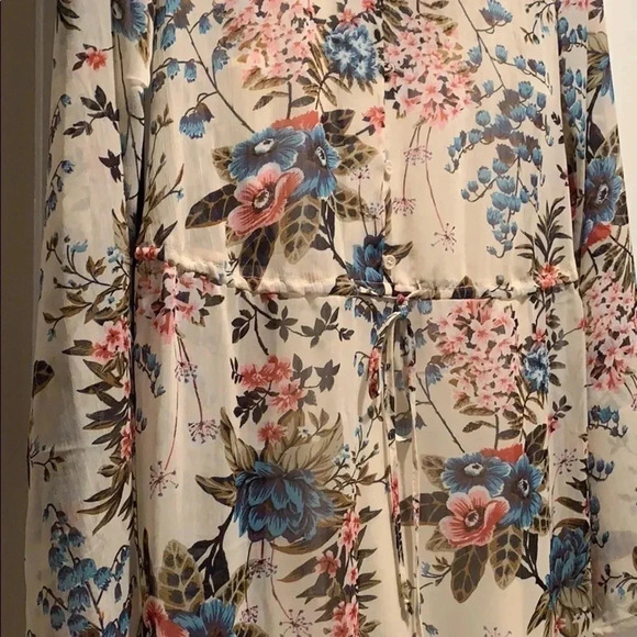 GIanni Bini Maxi DressWhite Floral Bohemian Boho - Picture 5 of 9